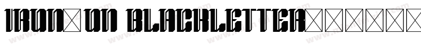 Iron-On Blackletter字体转换